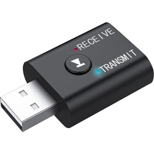 2 in 1 USB Wireless Bluetooth 5.0 Transmitter Receiver EDR Adapter 3.5mm AUX for TV PC Headphones Home Stereo Car HIFI Audio