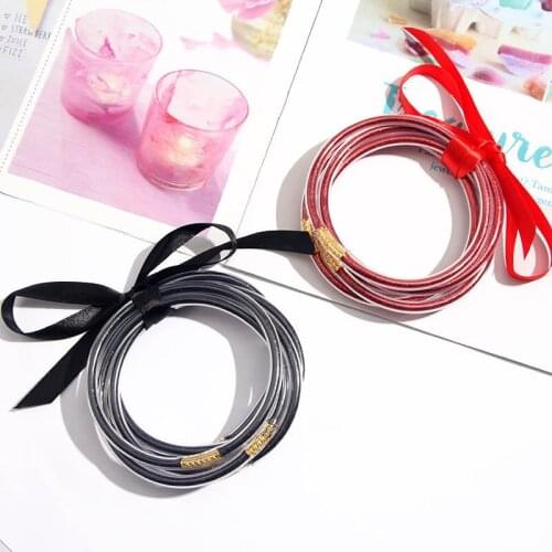 2020 new Summer transparent multicolor small hexagon resin adjustable braid Bracelet for Women