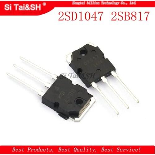 5PCS 2SD1047 TO-247 D1047 TO-3P POWER TRANSISTORS 2SB817 B817