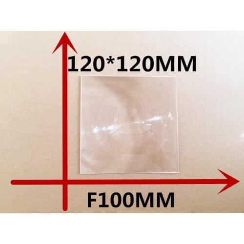 5pcs/lot Square Fresnel Lens 120*120MM Focal length 100mm DIY Fresnel Lens High concentrated lens free shipping