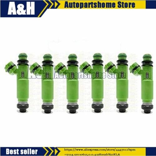 6pcs Fuel Injector For Mitsubishi Montero Sport 3.0L 6G72 1998-2003 MD332733 195500-3170 Nozzle Injection Injectors Car Fuel Kit