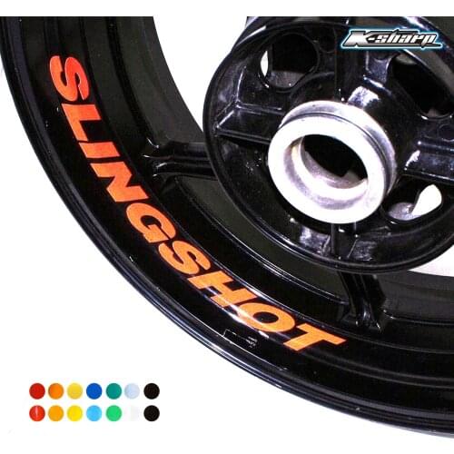 8 X custon inner rim decals wheel reflective Stickers stripes FIT SLINGSHOT