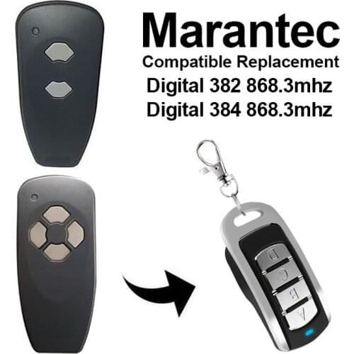 868.3MHz Marantec Digital 382 garage door remote control Replicator Marantec Digital 384 garage kit remote control for gate