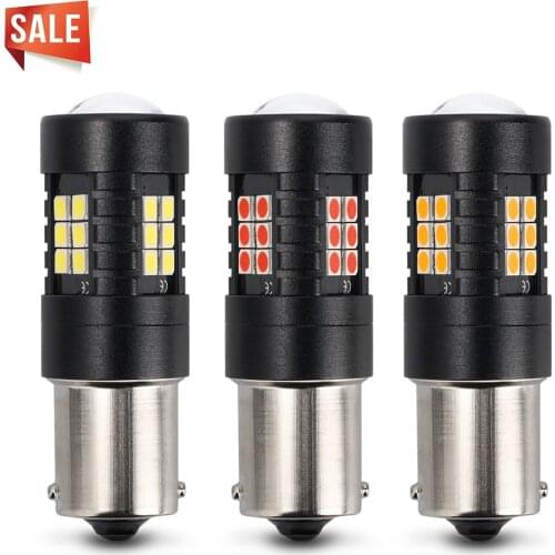 1pcs S25 BAY15D Two Poles P21/5W Brake Lamp Car Led Bulb 1156 Ba15s Position Diode t20 7443 t25 3157 Drl Turn Signal Light 12V
