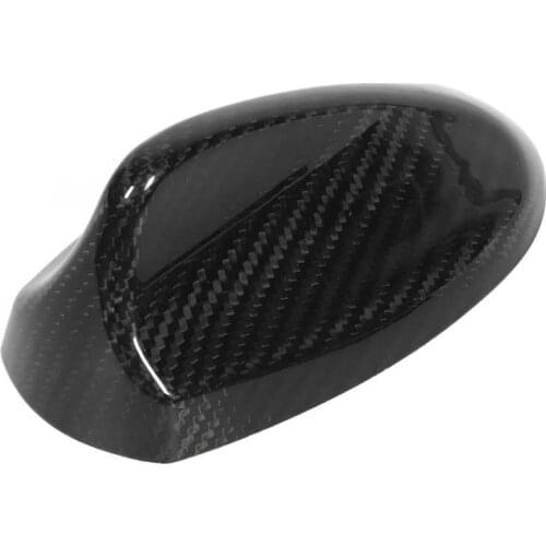 Car Mirror auto mirror accessories Carbon Fiber Car Antenna Cover Fin Trim Glossy Black Decor Fit for Alfa Romeo