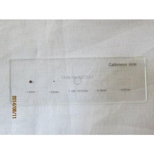 Free shipping, 5-in-one DIV=0.01mm Microscopestage Micrometer/ Calibration Micrometer Slide,Objective Micrometer