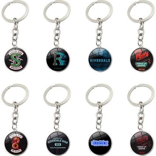 TV show Riverdale south side Keychain Jughead Jones metal Key Chain ring for Men Bag Pendant Car Key Holder Keyring keyfob