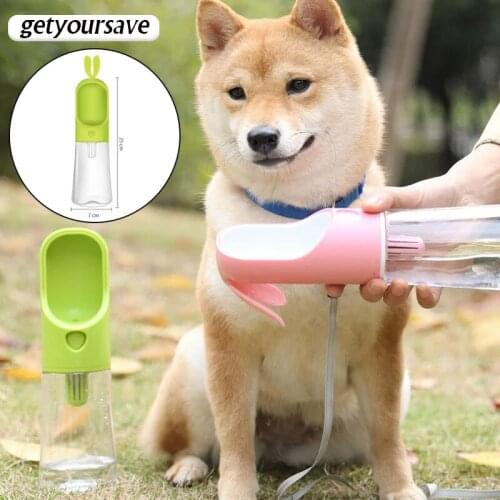 450ml Dog Water Bottle Out Water Bowl for Dogs Feeder Walking Cat Drinking Waterer Leakage-proof Portable Drinker Pet Supplies