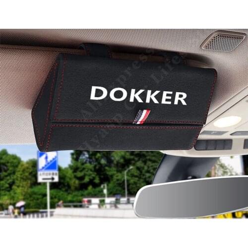 Car Glasses Case Sunglasses Storage Box for DACIA Dokker Auto Interior Accessories Sun Visor Glasses Holder
