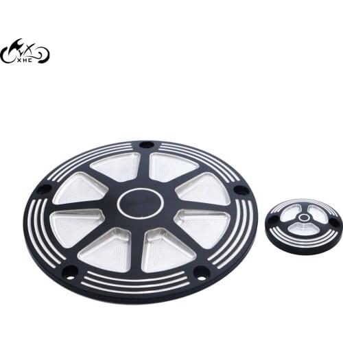 Motor Black Aluminum Derby Timing Timer Cover For Harley Touring Road Electra Street Glide FLTRX Road King FLHR Ultra FLTRU FLHX