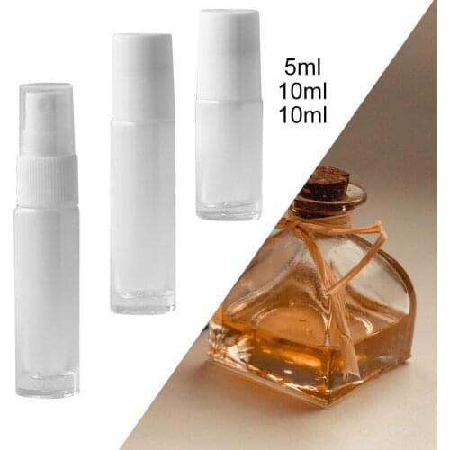 DIY Travel 5ml/10ml Clear Glass Perfumes Roll-on Vial Bottles Holder Dispenser