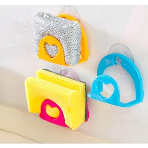 Kitchen Suction Cup Sink Drain Rack Sucker Sponge Storage Drying Holder Soap Stand Dish Cloth Shelf Home Accessories Organizer