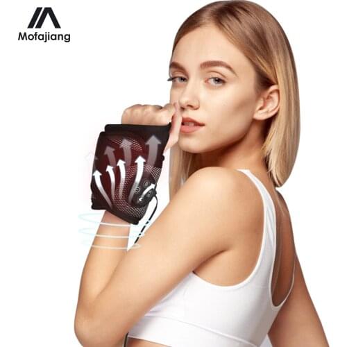 Electric Smart Wrist Brace Support Relaxation Treatments Hot Air Compression Massager Vibration Pain Relief Wrap Protector