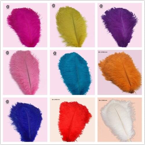 Heat! 50PCS40-45 cm cute cheap colorful ostrich hair DIY clothing accessories wedding party decoration feather