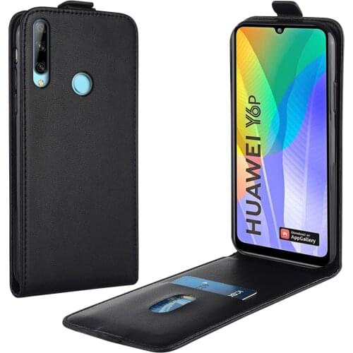 Flip Up and Down Leather Case for Huawei Y6p MED-LX9 MED-LX9N MRD-LX2 6.3'' Vertical Cover for Huawei Y6P Case Phone Bag