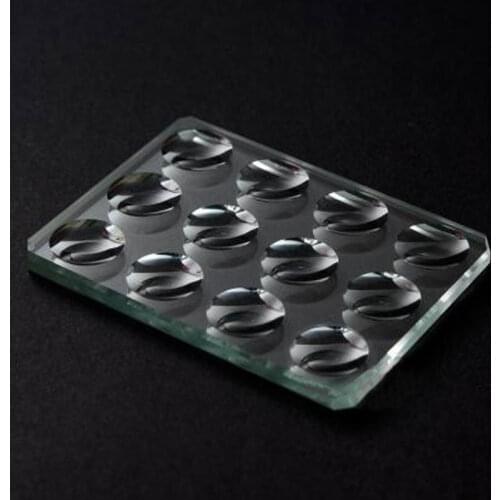5MM Thickness Circular Concave Cavity Biological Microscope Slide Optical Glass Multiple Wells Optional