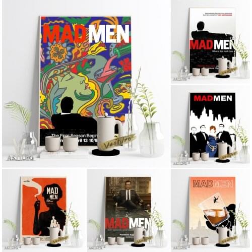 Mad Men Hot TV Series Show Poster Abstract Advertising Design Prints Wall Art Canvas Painting Vintage Living Room Bedroom Decor
