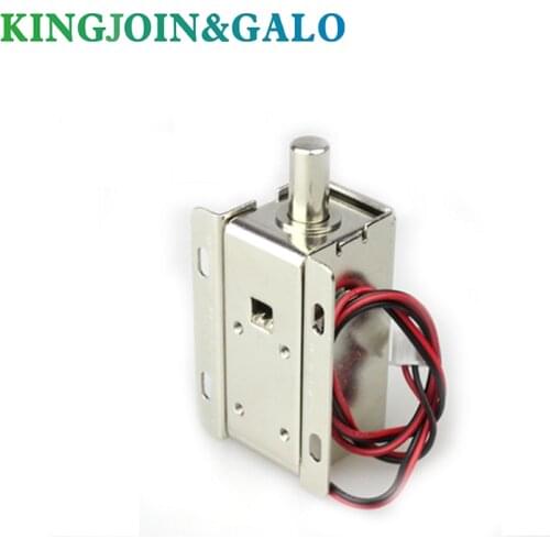 DC12V 0.8A Metal Electric Magnetic Lock Solenoid Door Storage Cabinet Bolt Drawer File Electronic Lock Access Control Accessorie