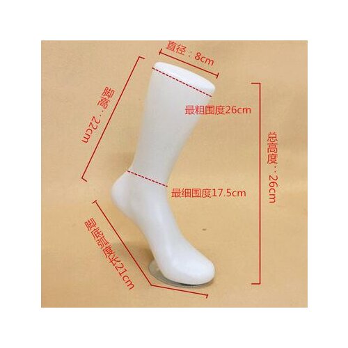 Wholesale woamn Skin beige color Glossy Female leg mannequin Foot shoe Sock Display with base magnet,movement patches 1pc M00536
