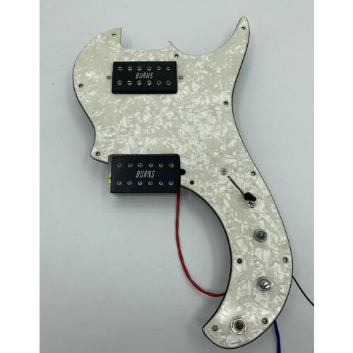 Burns pickups Original and new Burns London humbucker X2 Black color with pickguard and wire