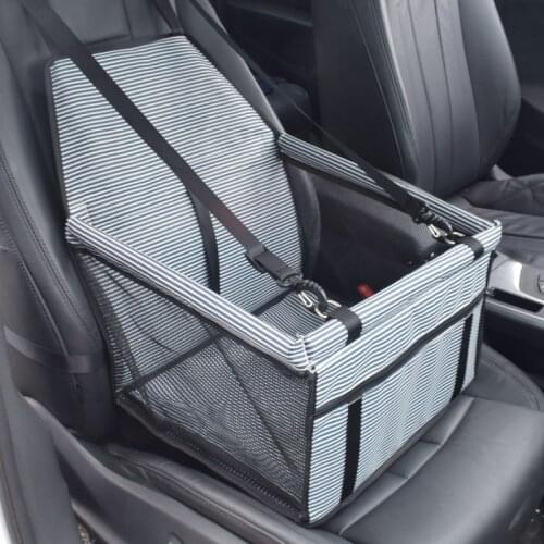 Portable Dog Car Carrier Seat Pet Booster Travel Bag Waterproof Oxford with Safety Leash Basket for Small Medium Cats Dogs Puppy