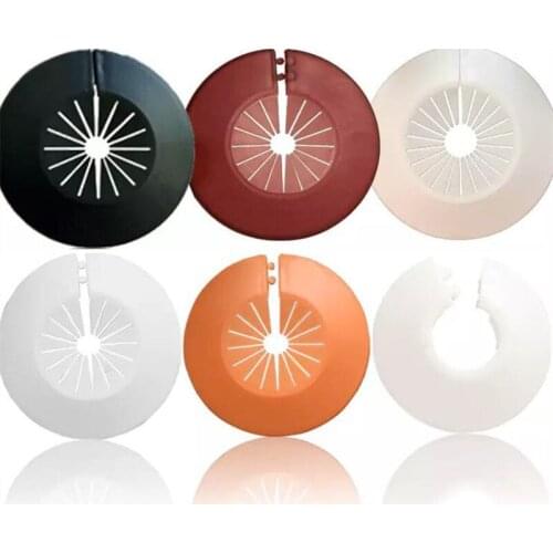 2pcs Round 4 points faucet cover plate plastic wall hole decorative cover for angle valve pipe protection kitchen accessories