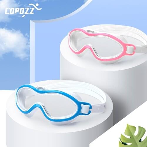 Professional large frame kids Swimming goggles Electroplating HD Anti fog Waterproof Glasses Diving Water sports Goggles Eyewear