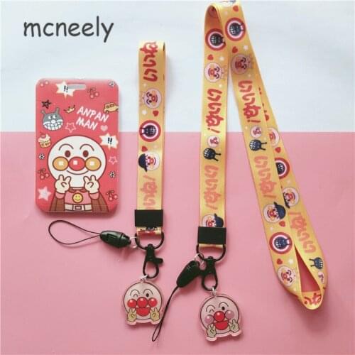 Students Bus Card Case Women Cartoon Identity Badge Cards Cover cartoon Card Holder boys and girls Lanyard Door Work Cards Cover
