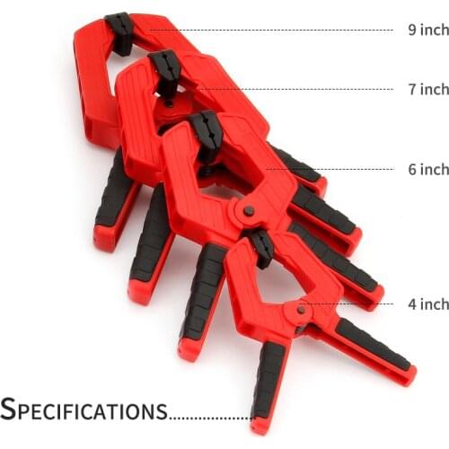 Heavy duty woodworking plastic spring clamp strong A type extra large clip nylon wood carpenter spring clamps tool