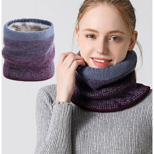 Outdoor Woolen Knitted Warm and Thick Windproof Bib Scarf Classic Sports Entertainment Neck Warmer Multipurpose Collar