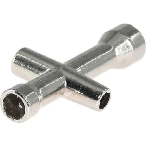 Zinc Alloy M2 M2.5 M3 M4 Screw Nut Hexagonal Cross Wrench Sleeve Maintenance Accessories 4 Size Car Cross Sleeve Wrench B95D