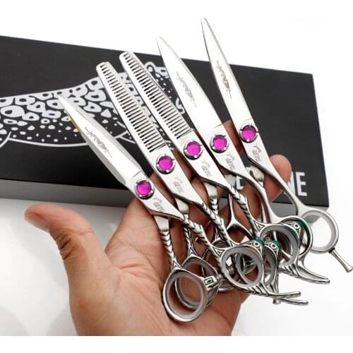Japan 6.0 Hot Professional Hairdressing Scissors Barber Hair Shears Set Hair Cutting Scissor Hairdresser Thinning Salon Tool