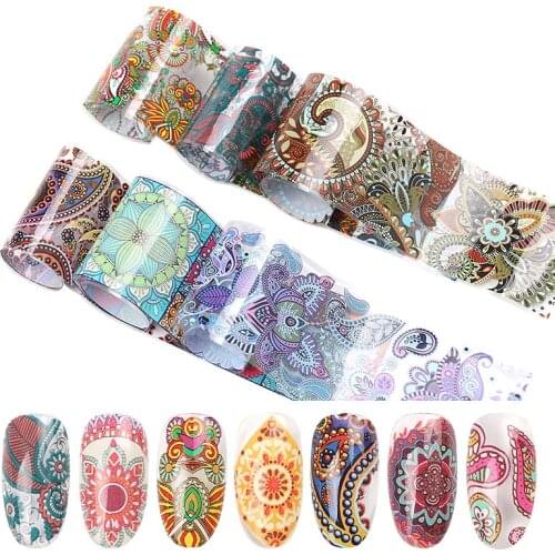 10 colours nail sheet set transfer sticker nail designs tools decal for nail leaves chinese style nail sticker