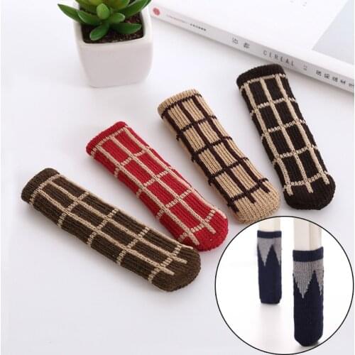 16pcs Thickened Chair Leg Socks Knitted Furniture Socks Reduce Noise Floor Protectors High Elastic Furniture Table Feet Covers