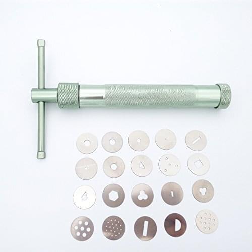 20 Disc Cake Extruders Fondant Cake Modeling Extruder Sugar Craft Ice Cream Extruder