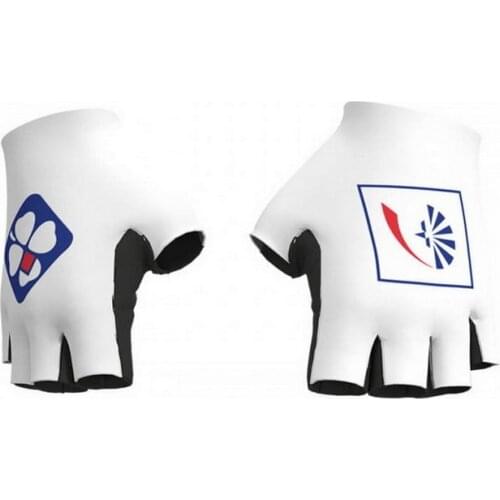2020 GROUPAMA FDJ TEAM ONE PAIR CYCLING BIKE HALF FINGER GLOVES BICYCLE GEL GLOVE SIZE:M-XL