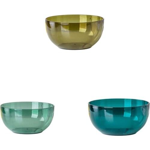 3 PCS Mixing Bowls Multi-Purpose Plastic Mixing Bowl Salad Bowl Kitchen Creative Fruit Bowl Stackable Bowls Set