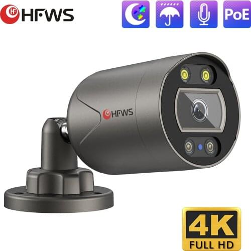4CH 8CH Nvr 4K Poe Camera Cctv Set Video Surveillance Kit Camera Outdoor Home Security Camera System