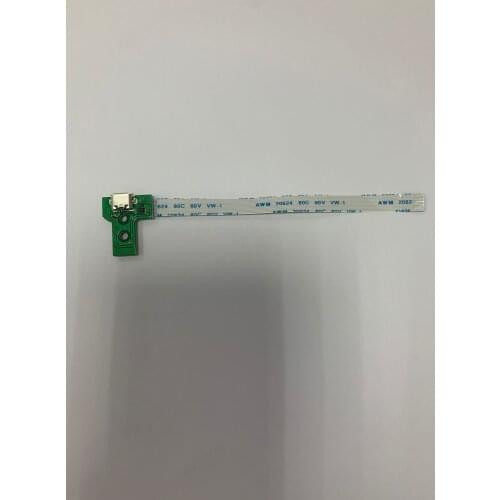 50pcs/lot for ps4 controller gamepad charging port pcb socket jds-030 jds 030 f001-v1 with flex cable