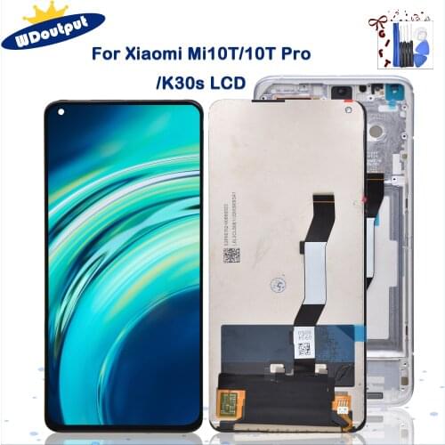 Original 6.67" For Xiaomi Mi 10T Pro 5G Redmi k30s LCD Display Touch Screen Replacement LCD For Xiaomi Mi10T Mi10T Pro Display