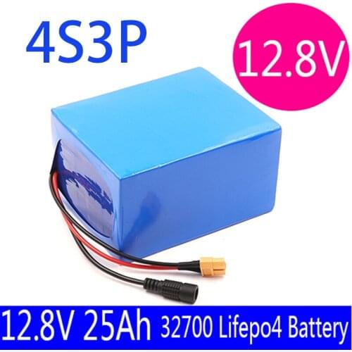 32700 Lifepo4 Battery 4S3P 12.8V 25Ah Electric Boat 12V Power Supply Balance Scooter Bms Hoverboard