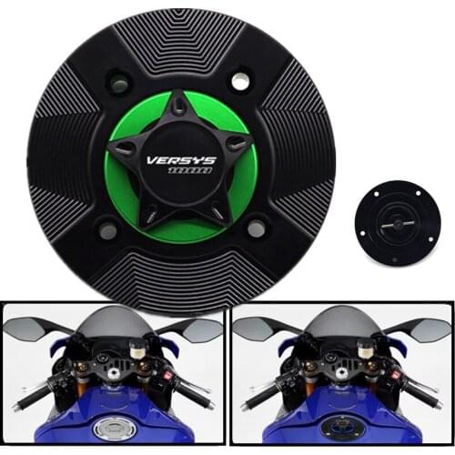 For KAWASAKI Versys1000 KLZ1000DKF versys 1000 klz1000dkf 2019 2020 Motorcycle Accessories CNC Aluminum Cover Gas Fuel Tank Cap
