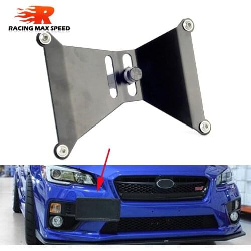 ALUMINUM Front License Plate Holder Relocation Kit FOR 2015-16 WRX/STi
