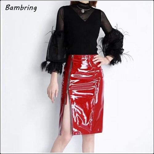 Юбки-карандаши миди Bambring China At AliExpress