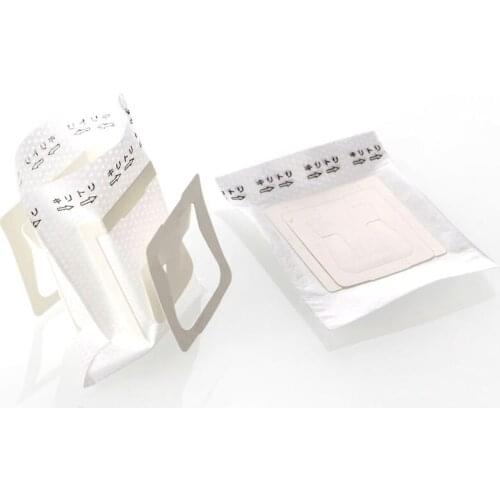 Free shipping! 50pcs/bag, Grip-ear style Coffee Filter Paper, portable bowl-style coffee filter baskets, for travel and office