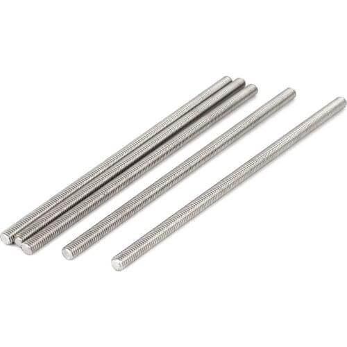 BMBY M6 x 150mm 304 Stainless Steel Fully Threaded Rod Bar Studs Hardware 5 Pcs