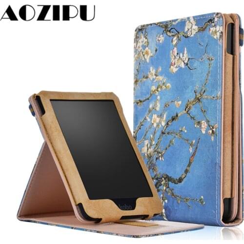 Funda Case for Kobo Clara HD 6" eBook PU Leather Protective Smart Cover for Kobo Clara HD 6 Case