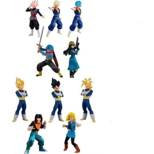 Bandai Genuine Gacha Dragon Ball Super HG Son Goku Vegeta IV Trunks Android 17 Android 18 Action Figure Model Toys