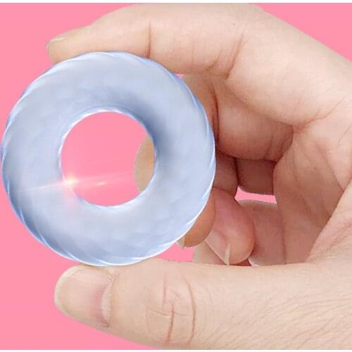 Elastic Penis Ring Reusable Sex Product Erection Delay Lasting Training Time Delay Cock Rings Adult Sex toys Erotic for Men