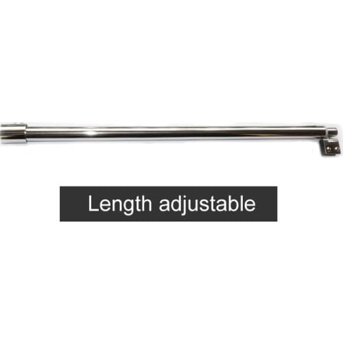 Stainless steel Shower Glass door fixed rod/clip,Bathroom glass support bar,Plane fixed,Adjustable length,shower accessories